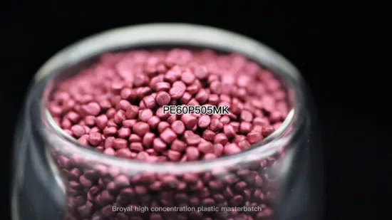 Hochkonzentrierter PP-Träger, purpurrote Farbe, Masterbatch-Pellets, Granulat für Kunststoffprodukte